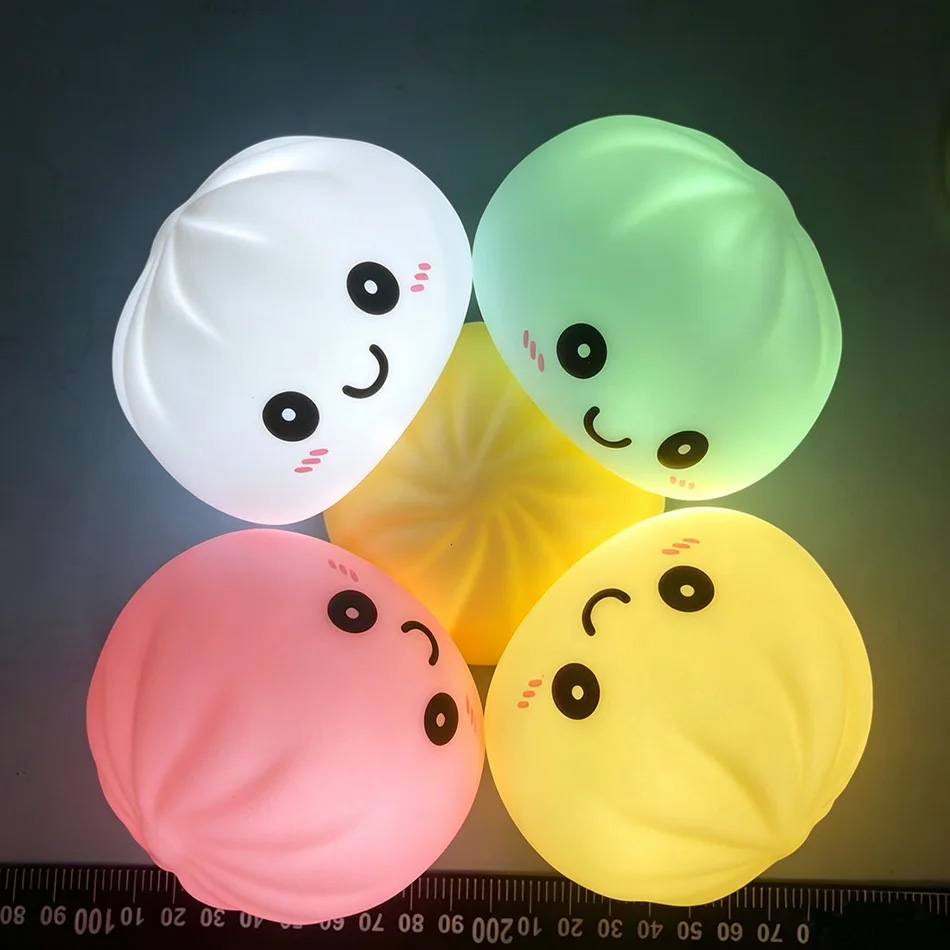 Photography Lighting For Food - Aesthetic LED Bun Night Light, Soft