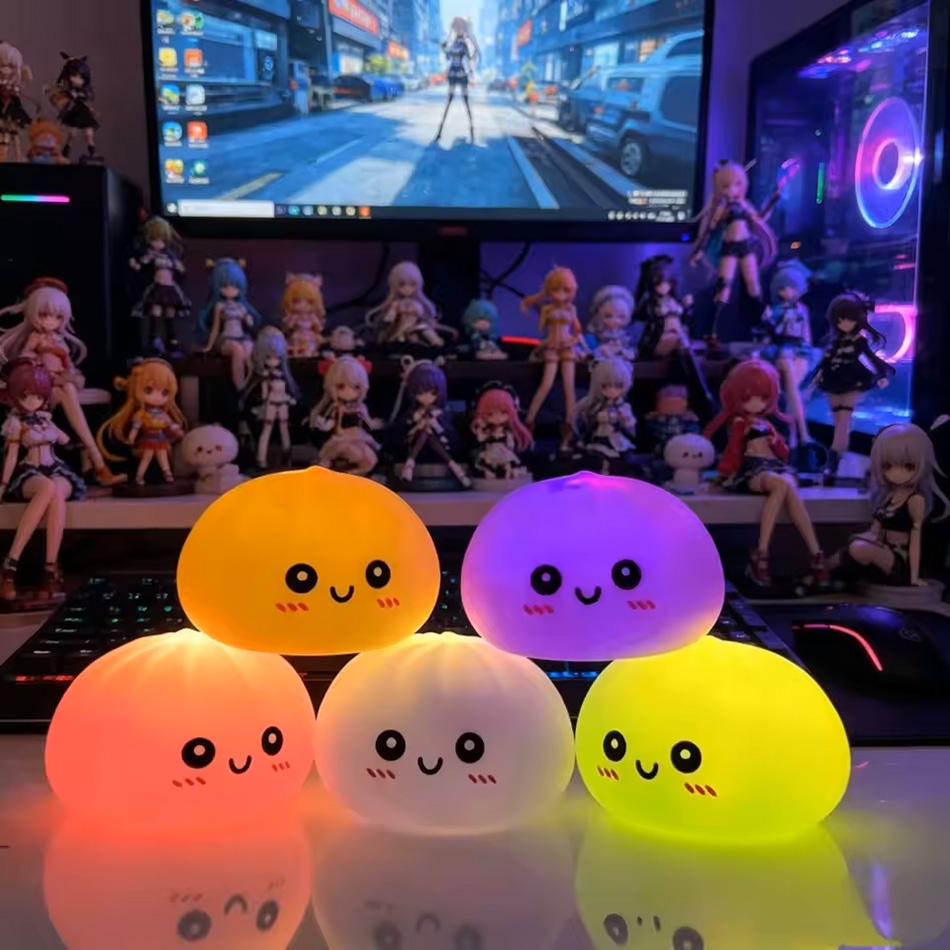 Photography Lighting For Food - LED Glowing Bun Squishy: Light-up Bubble