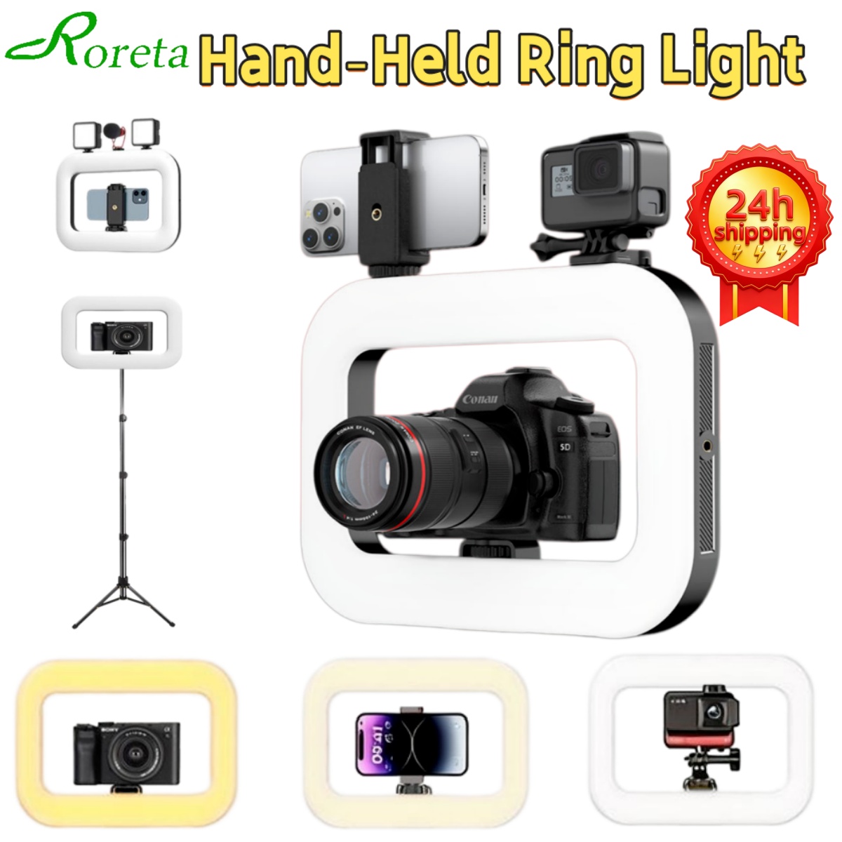 Photography Lighting Rig - Roreta Smartphone Video Rig Ultimate Handheld