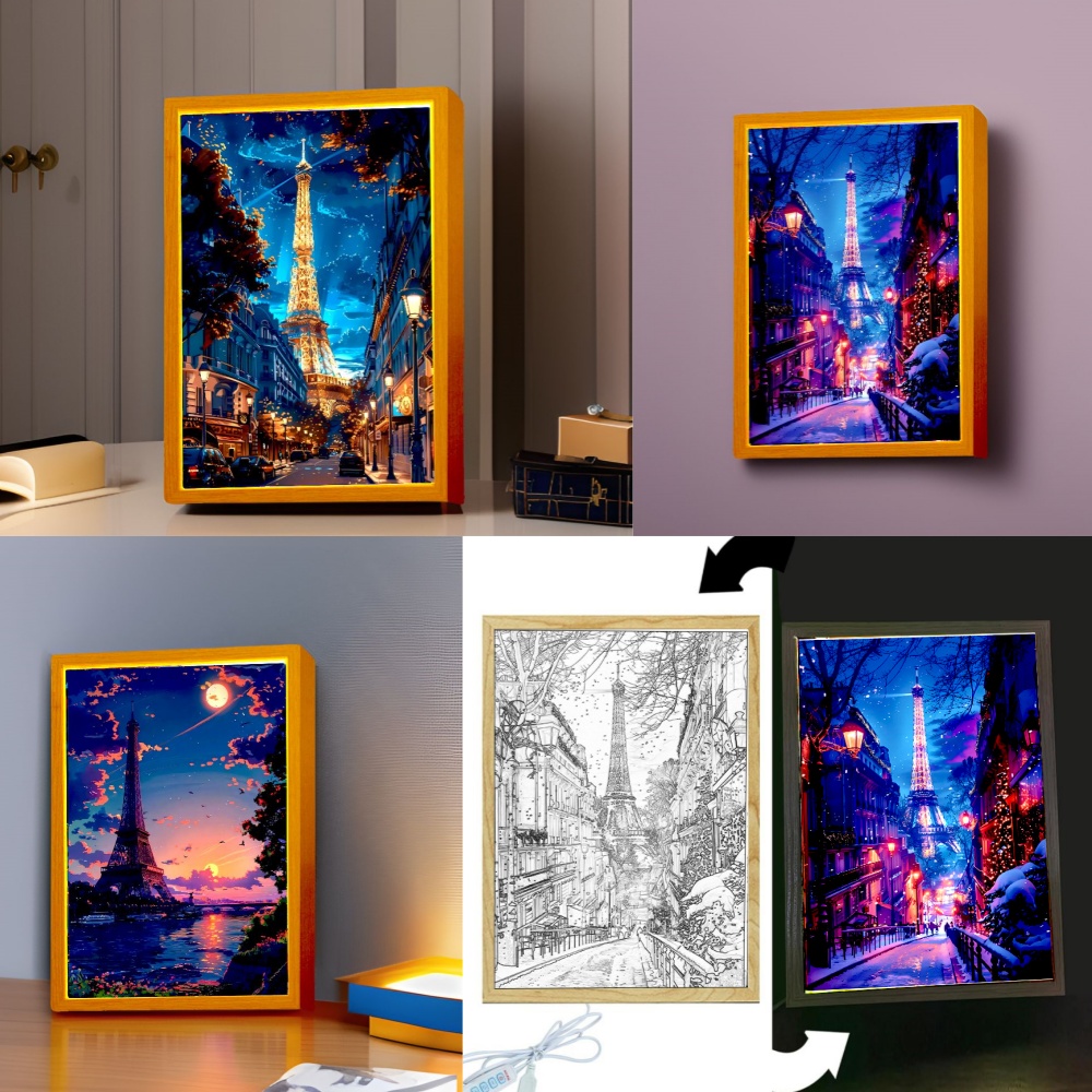 Beautiful City Paris Light Pai - đánh giá và giá Photography Lighting Board