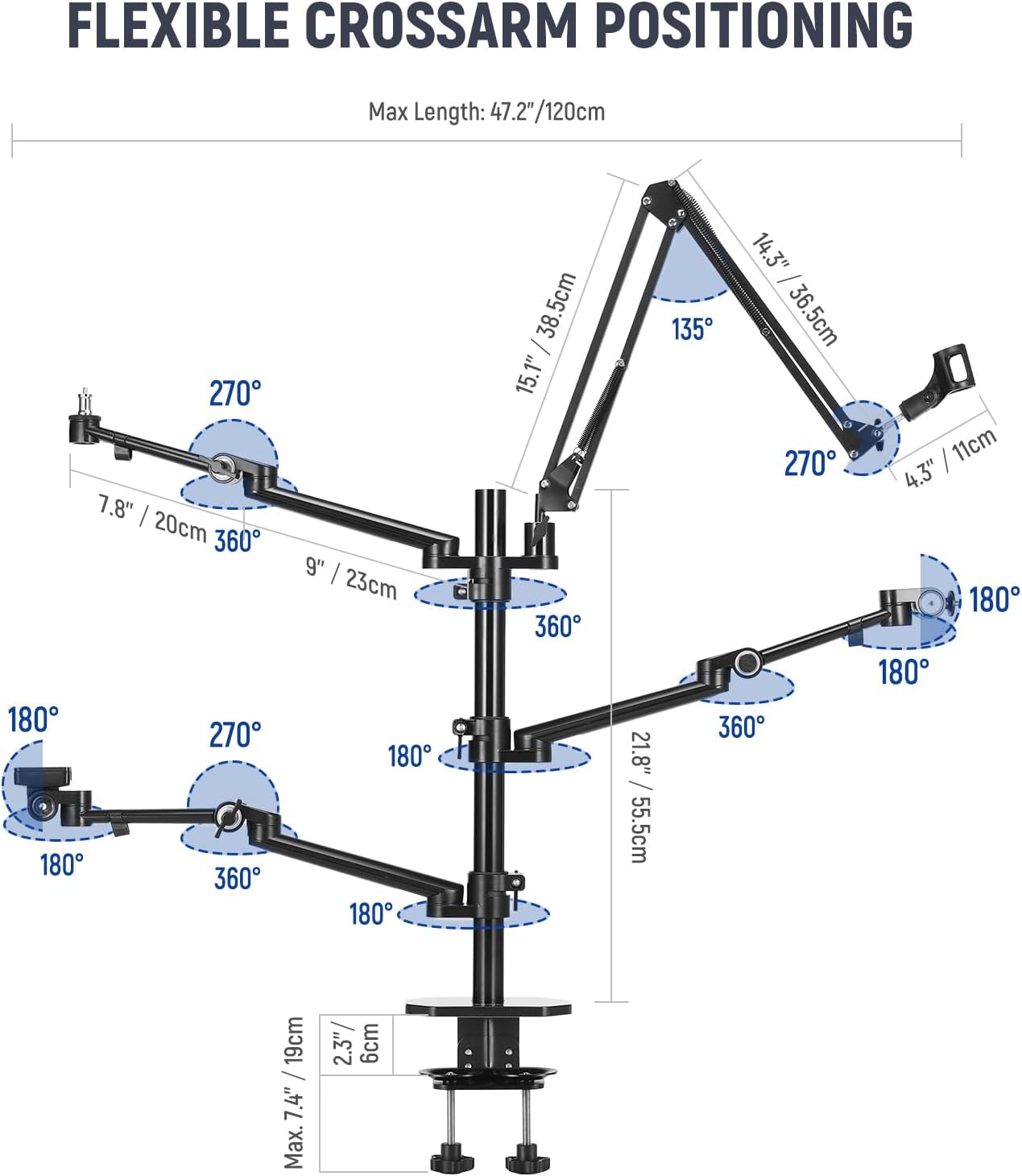 Desk Mount Overhead Camera Rig - đánh giá và giá Photography Lighting Rig