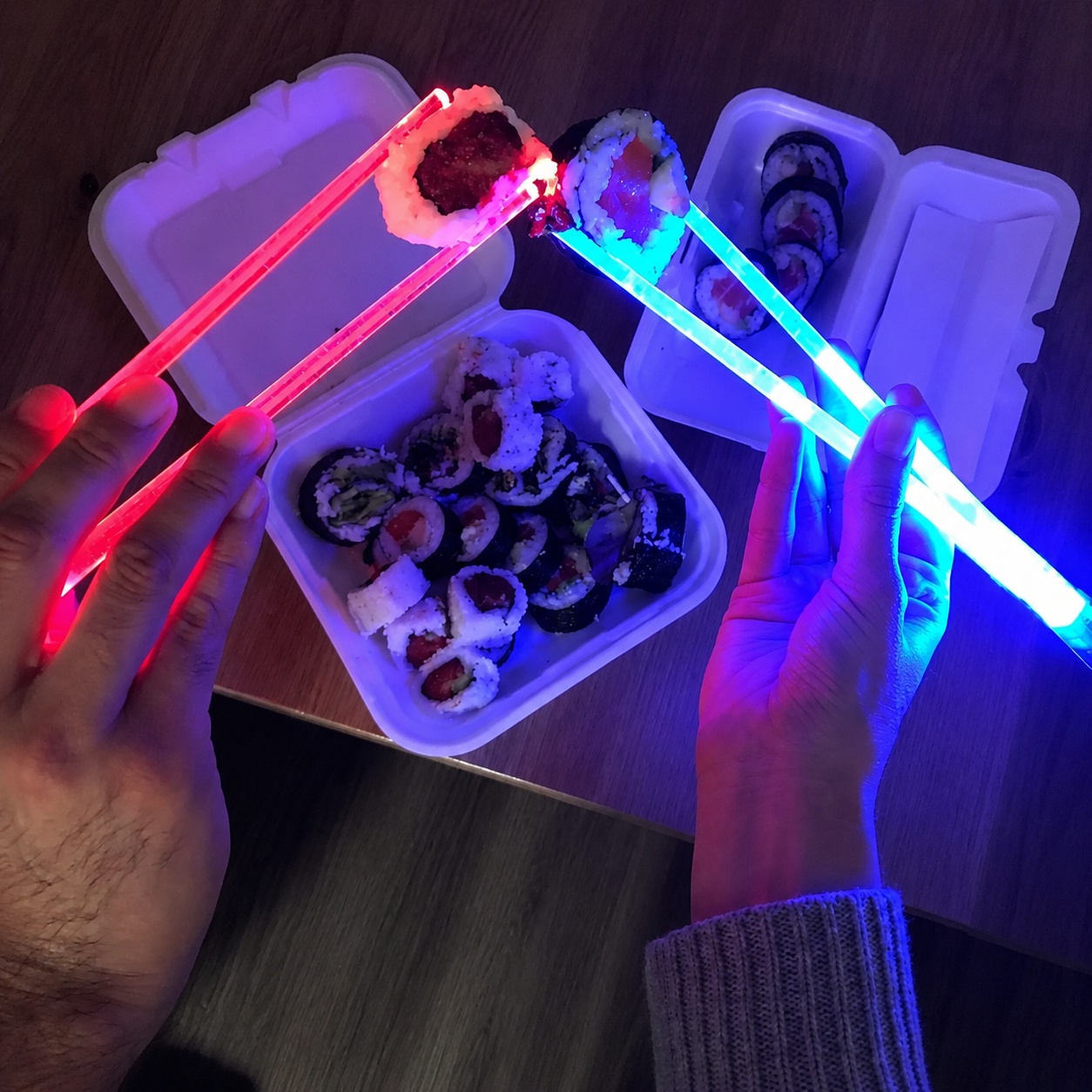LED Luminous Chopsticks Lights - đánh giá và giá Photography Lighting For Food