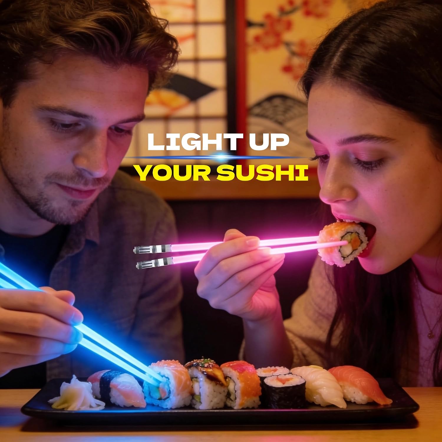 LED Luminous Chopsticks Lights - đánh giá và giá Photography Lighting For Food