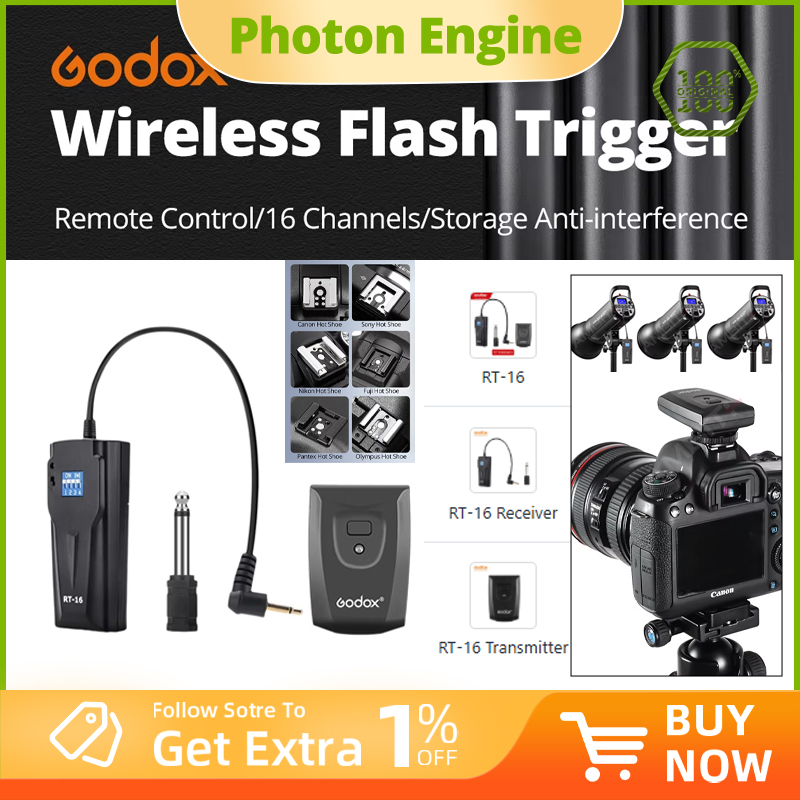 Godox RT-16 16 Channels Wirele - đánh giá và giá Trigger Receiver Set