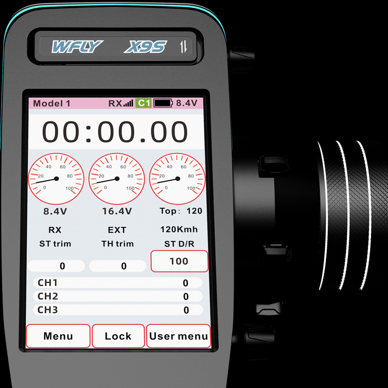 WFLY X9S RC Car Radio Transmit - đánh giá và giá Trigger Receiver Set